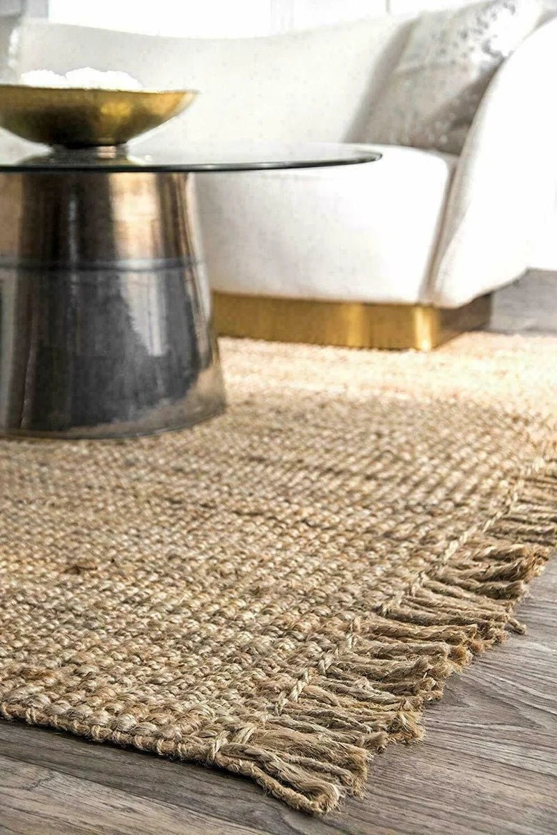 Jute Loop Braided Style - Area Rug Runner 100% Natural