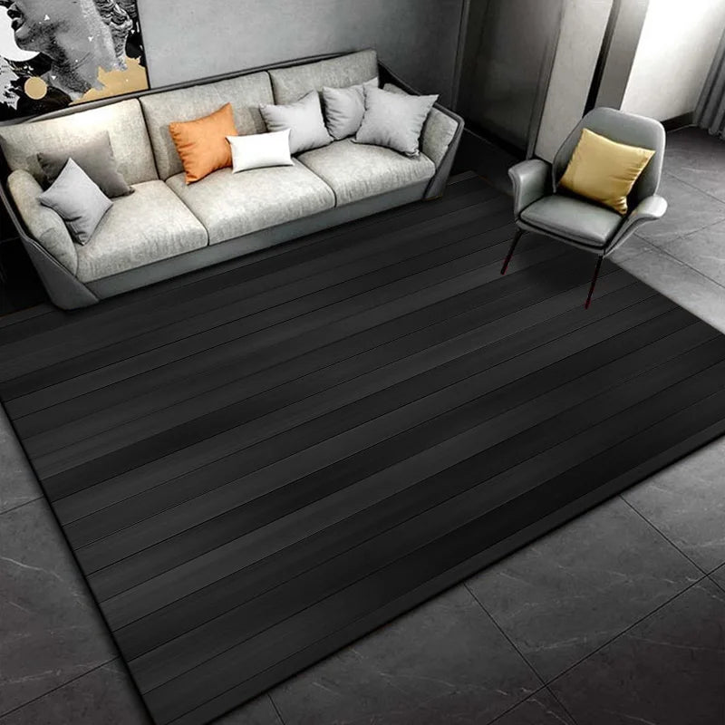 modern Style Black Living Room Bedroom Sofa Doormat Decoration