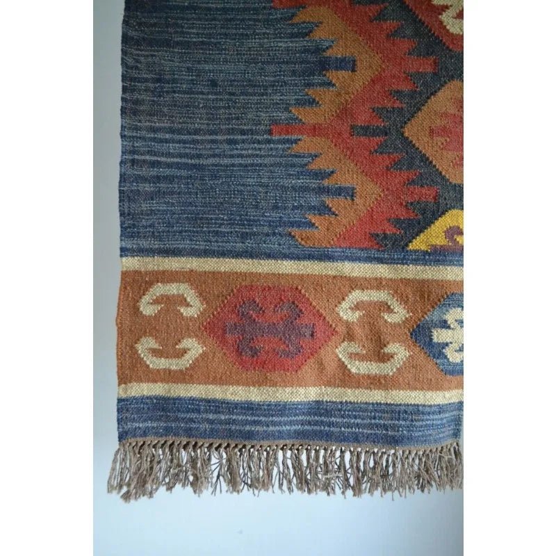 Kilim Rug Natural Wool Jute Sustainable Oriental Traditional Rug Area Modern Rug