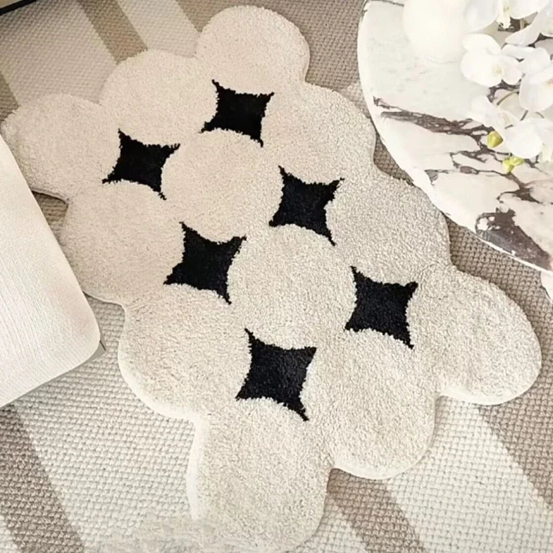 Nordic Thick Flocking Modern Minimalist Anti-Slip Rugs