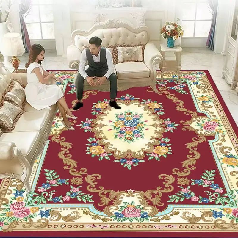 Persian Style Rectangle Area Rugs - Soft Non-Slip Bedroom Study Mats