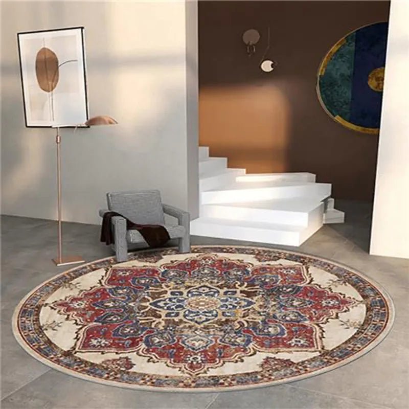 Moroccan Style Rocking Chair Floor Mat Washable Lounge Rug