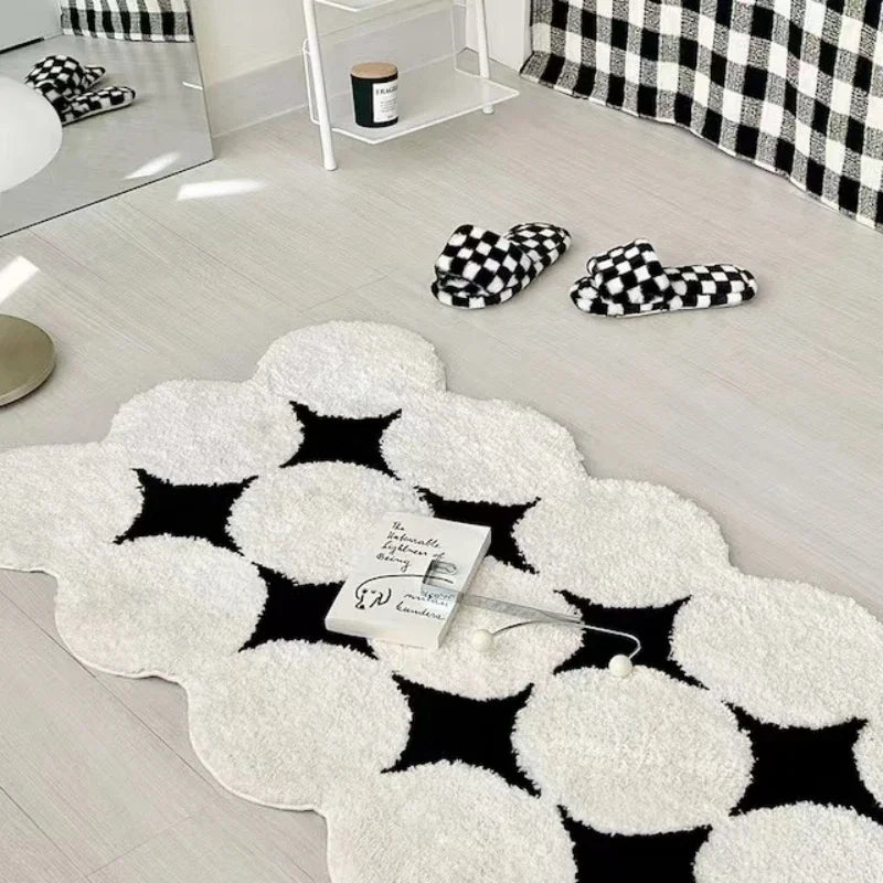 Nordic Thick Flocking Modern Minimalist Anti-Slip Rugs