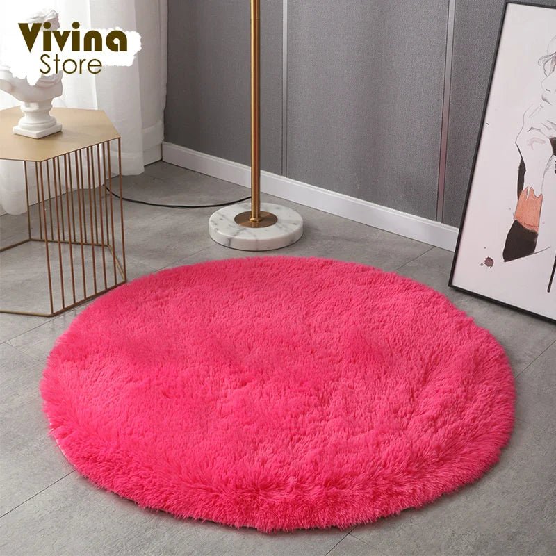 Cute Plush Fluffy Kids Rug for room decor