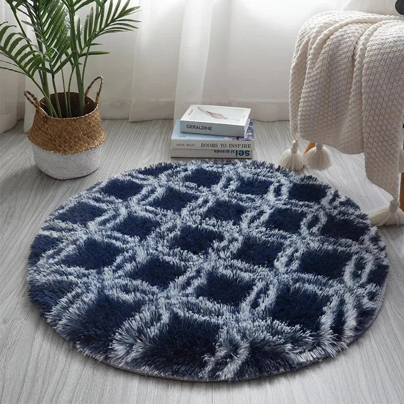 Round soft and comfortable Kids Room Plush Rug for Decoration