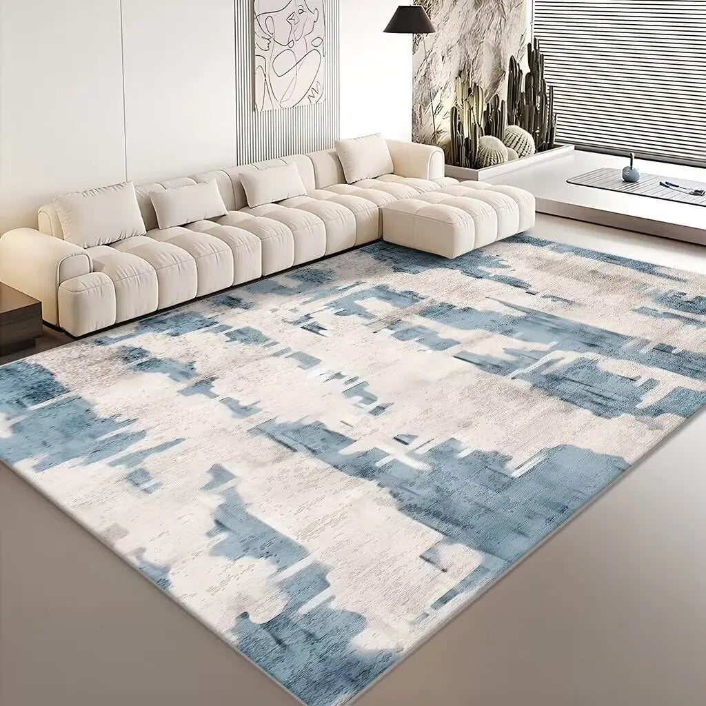 Modern Living Room Abstract Large Area Washable Rugs