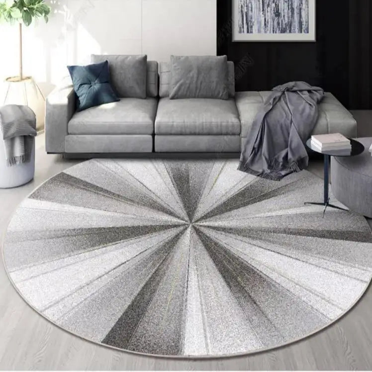 Nordic Geometric Round Carpets for Living Room - Washable Square Rugs