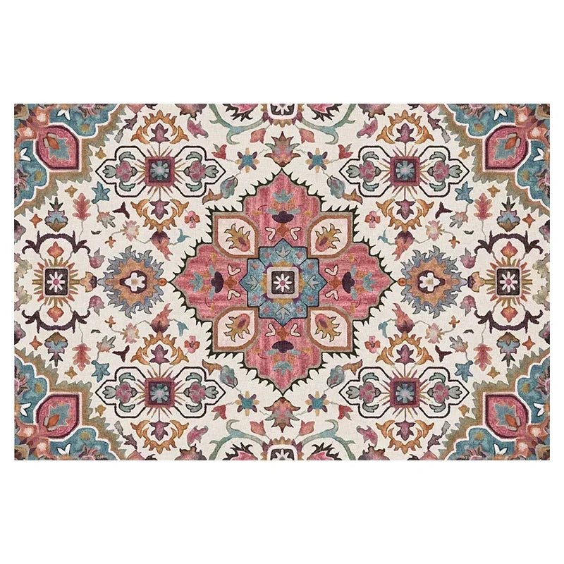 Bohemian Style Persian Moroccan Household Bedroom Bedside Rug