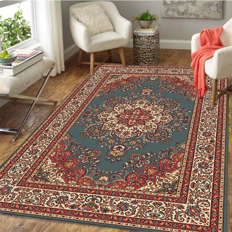 Carpets Persian Vintage Carpet for Bedroom - Non-Slip Area Rugs