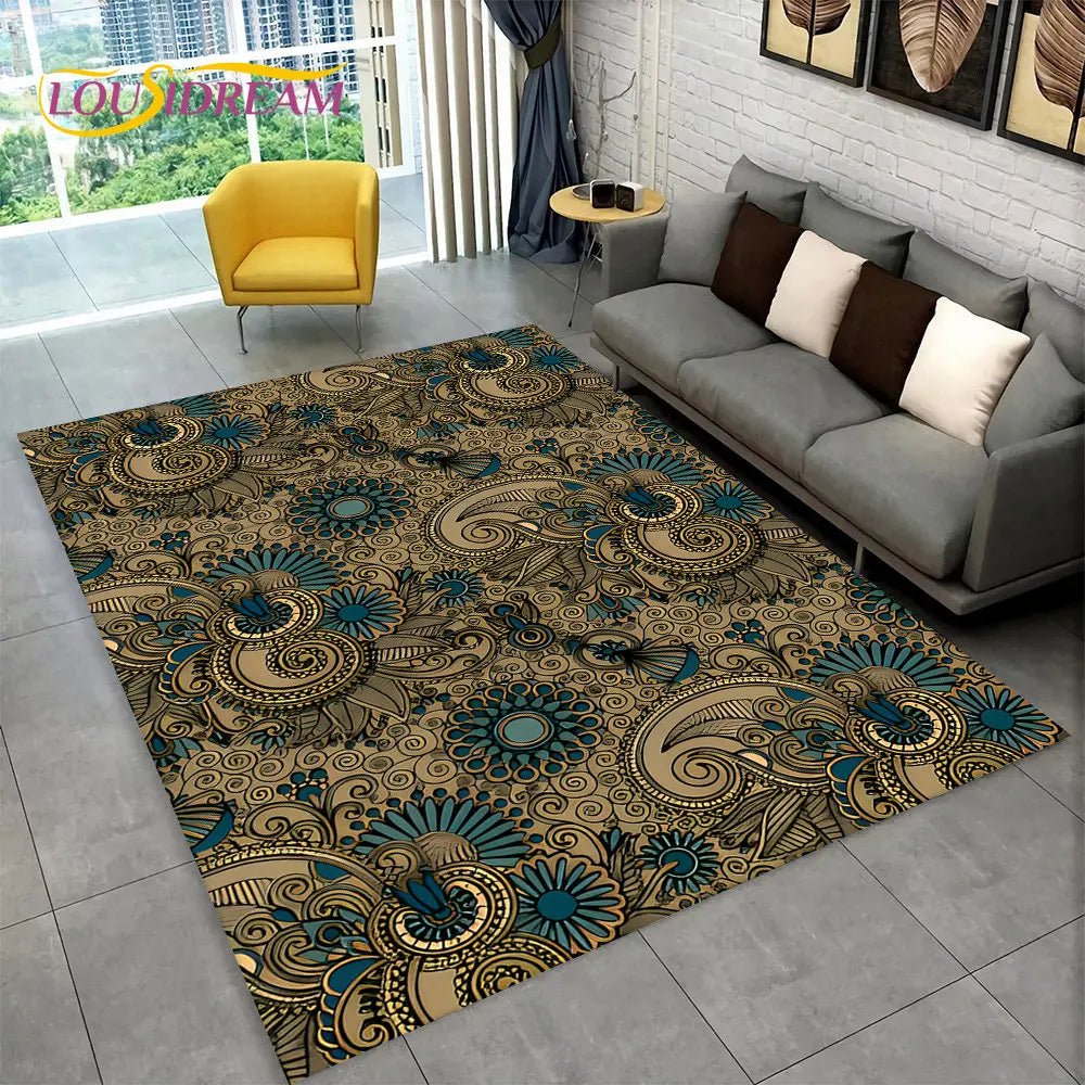 Bohemia Mandala Geometric Area Rug for Living room