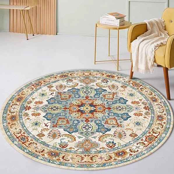 Moroccan Style Rocking Chair Floor Mat Washable Lounge Rug