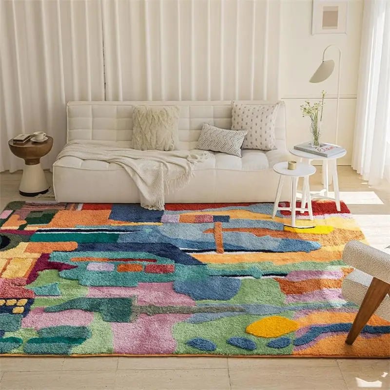 Soft colorful Graffiti Rug for Kids Bedroom - Home Decor