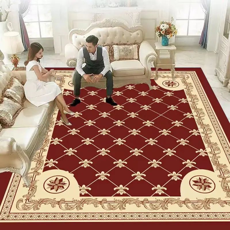 Persian Style Rectangle Area Rugs - Soft Non-Slip Bedroom Study Mats