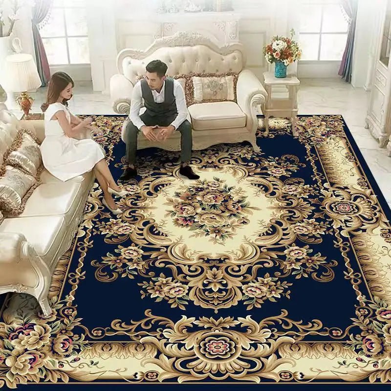 Persian Style Rectangle Area Rugs - Soft Non-Slip Bedroom Study Mats