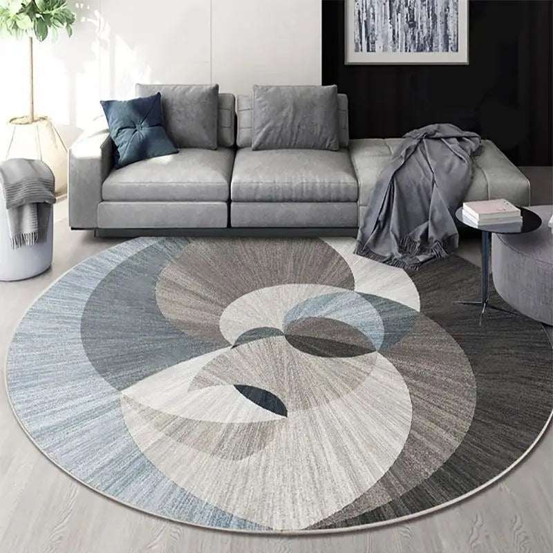 Nordic Geometric Round Carpets for Living Room - Washable Square Rugs