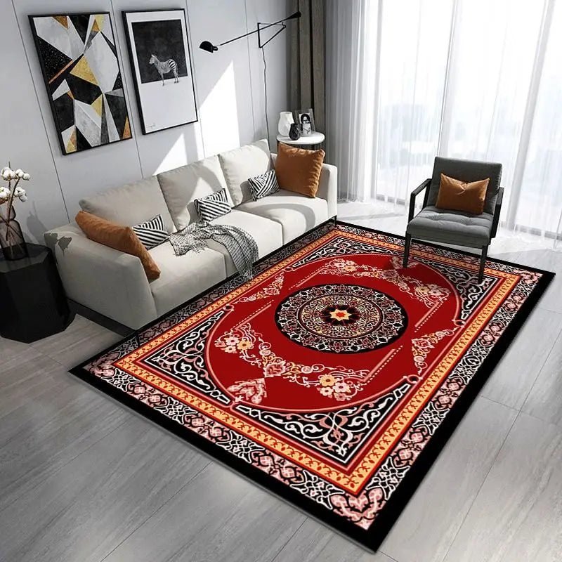 Traditional European Style Carpet Balcony Corridor Washable Bedroom Doormat Home Floor Mat Large Size Living Room Decorative Rug