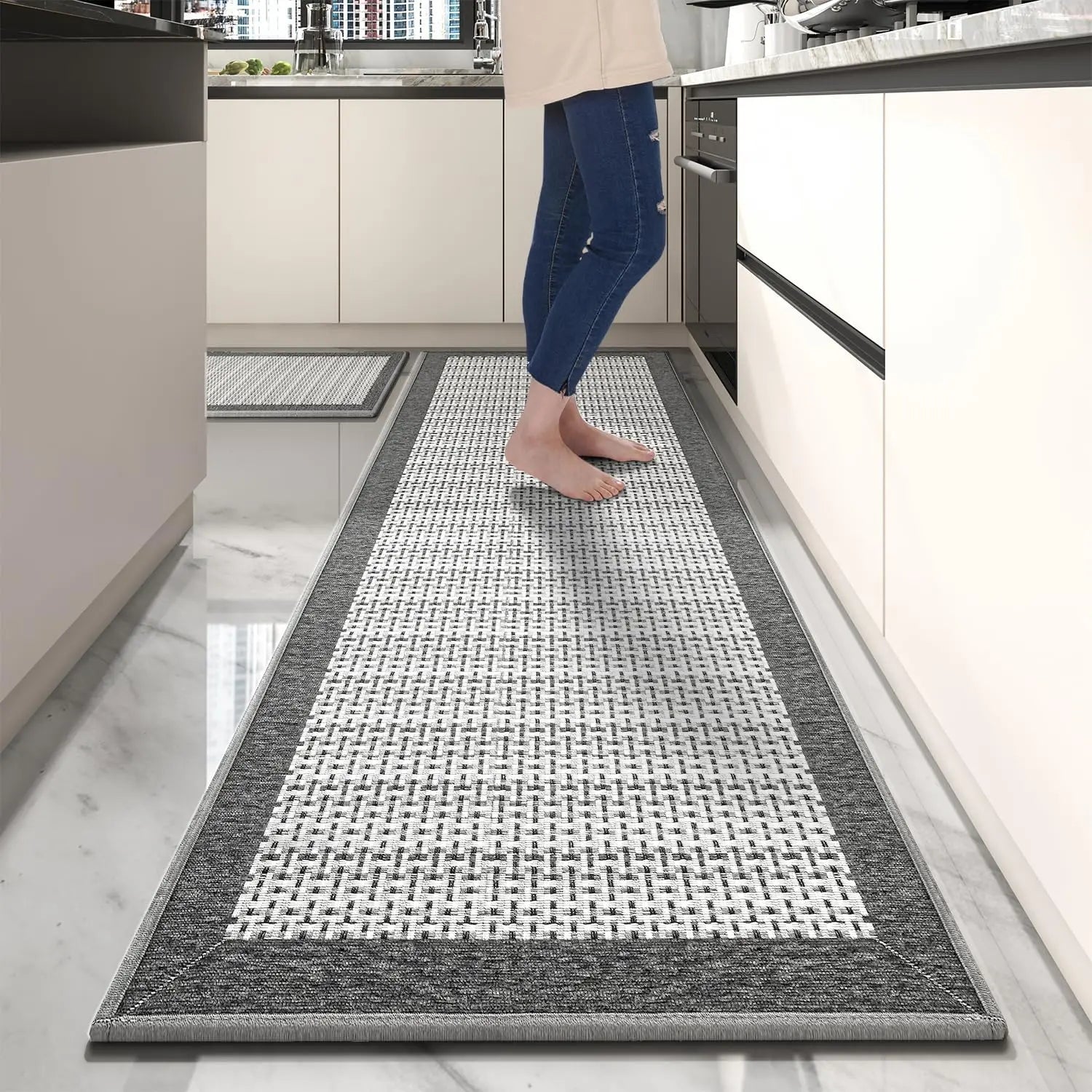 Non Slip Runner Rug For Kitchen - absorbent & Washable