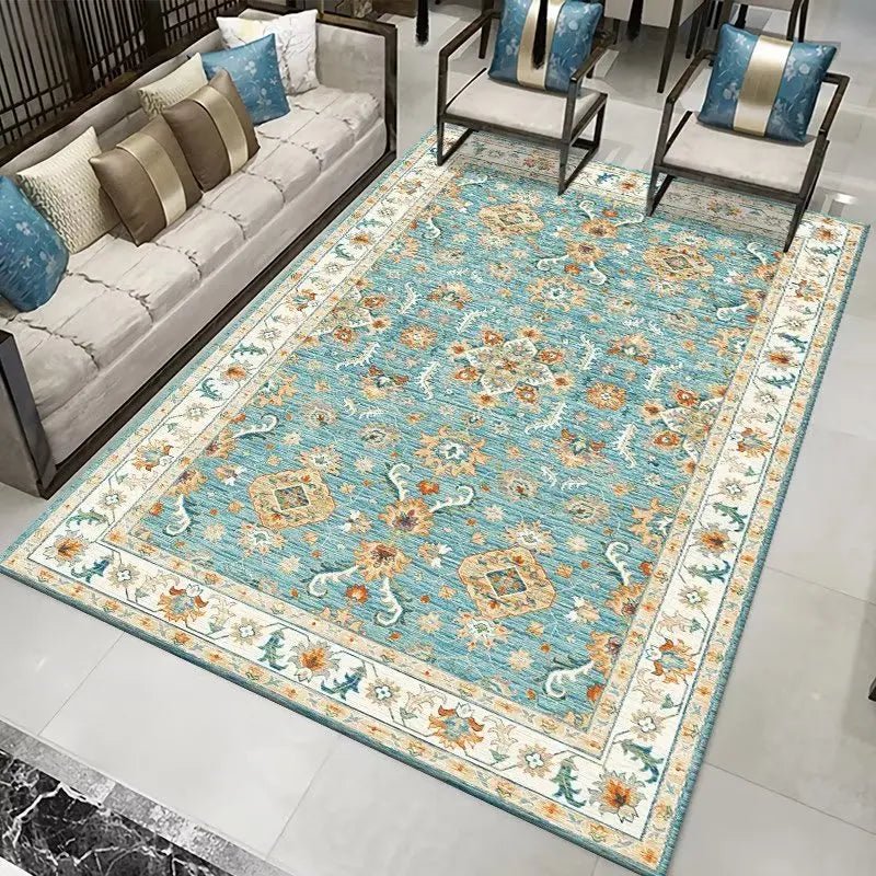 Retro Bedroom Carpet Classical Area Rugs Non-slip Old Style Rug