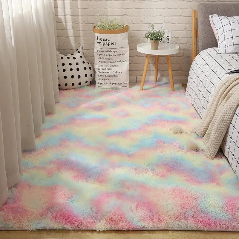 Fluffy Soft White Shaggy Rug for Home Decoration