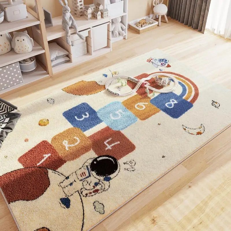 Modern Children's Room Decoration Fluffy Large Area Rug