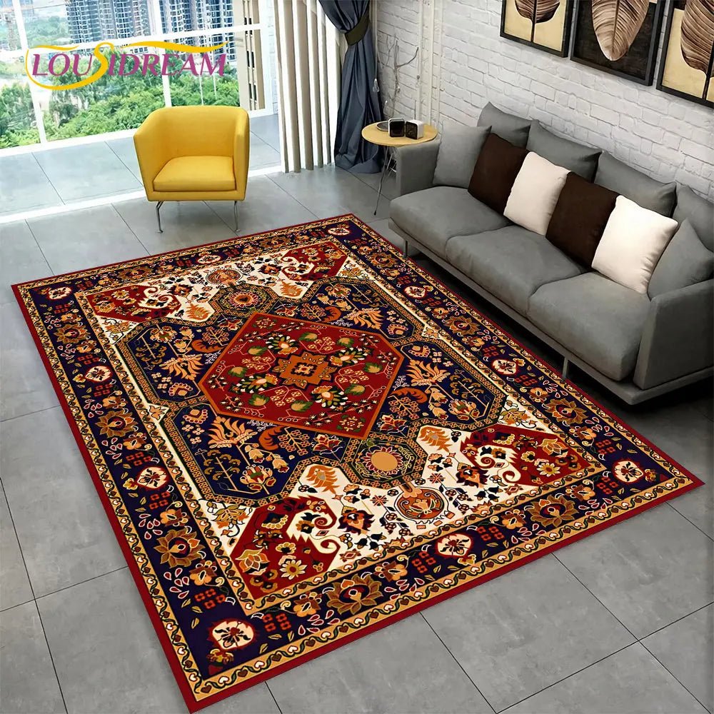 Turkey Persian Bohemian area rug, large carpet for living room decor