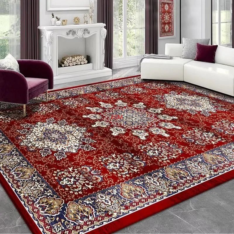 Vintage Persian Red Carpet Living Room High-end Luxury Area Rugs