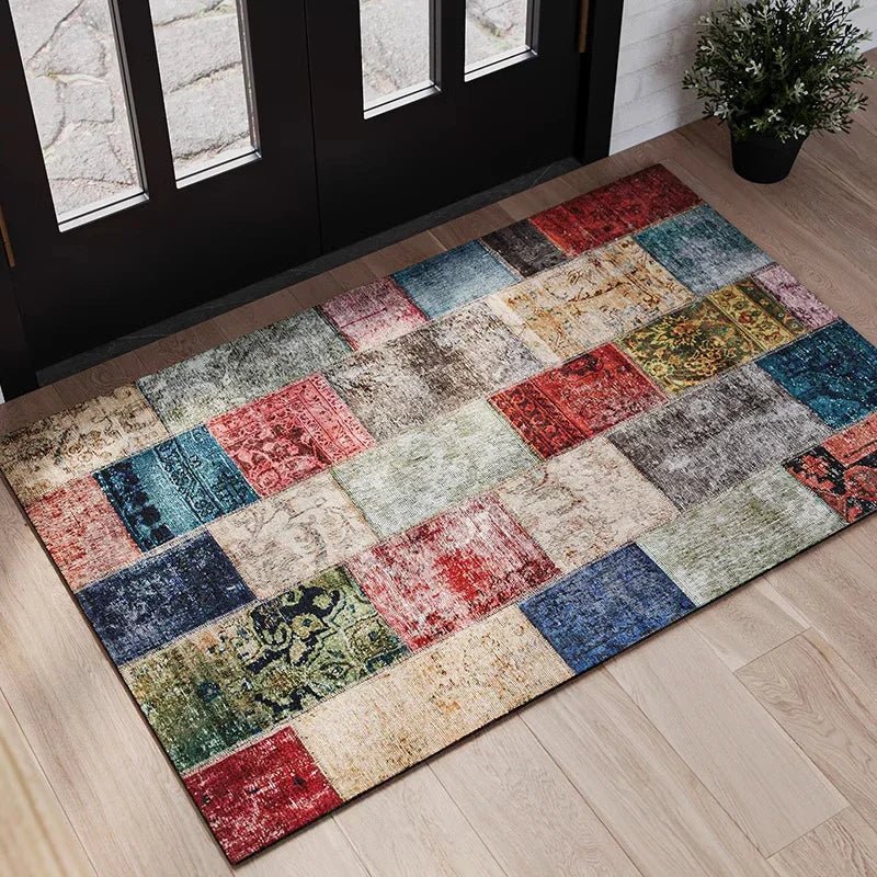 Morocco Ethnic Carpet Living Room Bedroom Machine Washable Rug