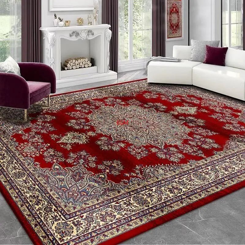 Vintage Persian Red Carpet Living Room High-end Luxury Area Rugs