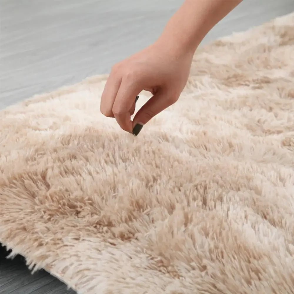 Fluffy Oval Plush Rug for kids Living Room - Home Decor