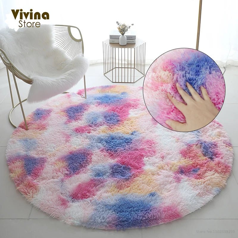 Cute Plush Fluffy Kids Rug for room decor