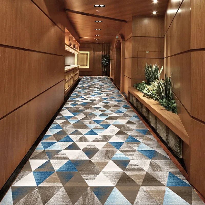 Bohemian Style Hallway Long Rugs for Hotel Corridor Wedding Area