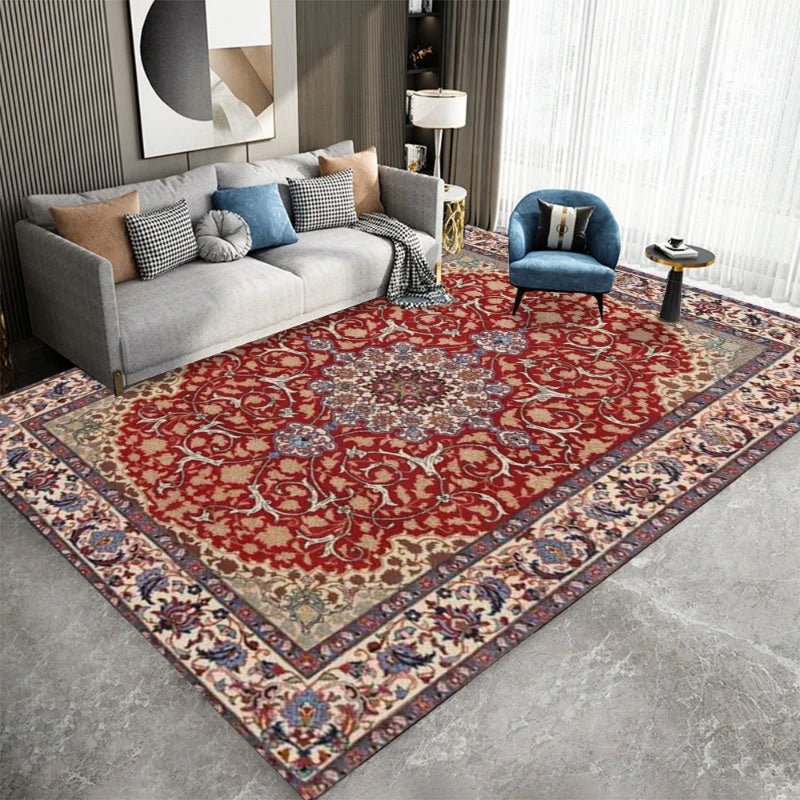 Moroccan Colorful Bedroom Bed Rugs - Anti Slip Multi Purpose