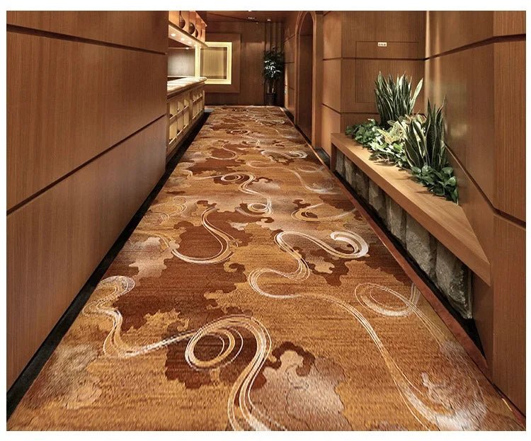 Bohemian Style Hallway Long Rugs for Hotel Corridor Wedding Area