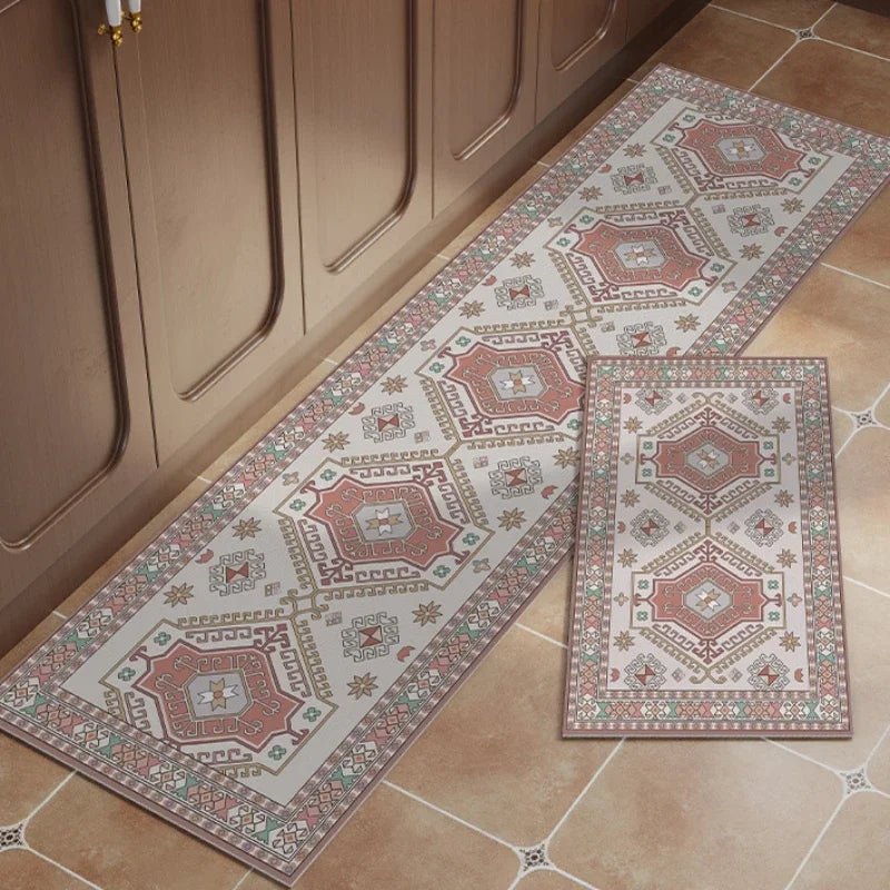 Retro Light Luxury European Kitchen Waterproof Floor Mat - Wilton Style