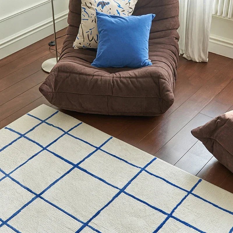 Simple style Plaid soft Living Room Rug - Home Decor