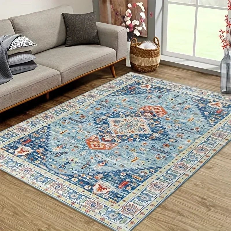 Non-Slip Vintage Aubusson Style Area Rug