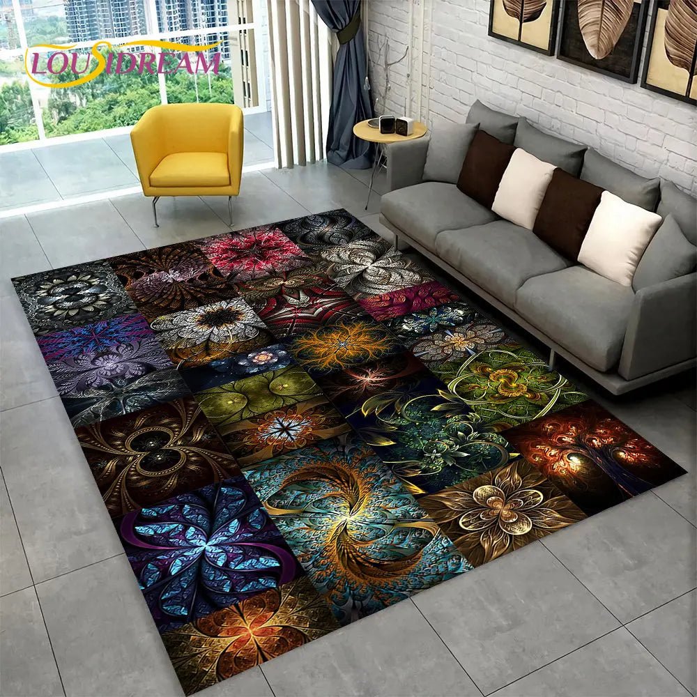 Bohemia Mandala Geometric Area Rug for Living room