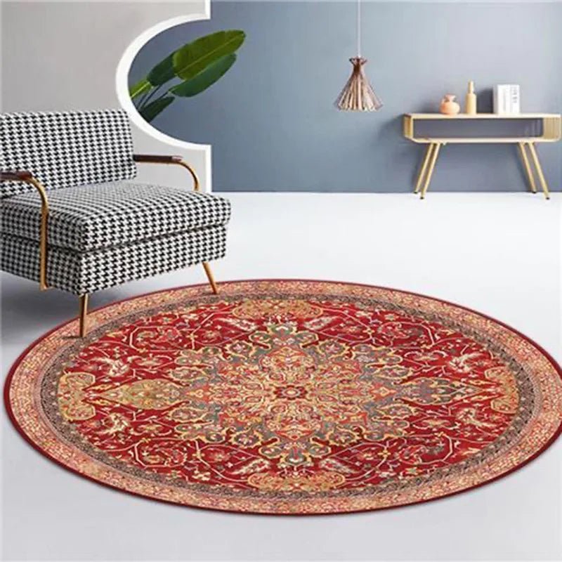 Moroccan Style Rocking Chair Floor Mat Washable Lounge Rug