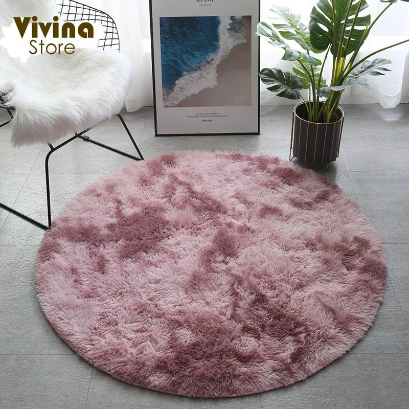 Cute Plush Fluffy Kids Rug for room decor