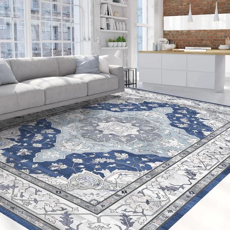 Vintage Floral Medallion Rugs for Living Room