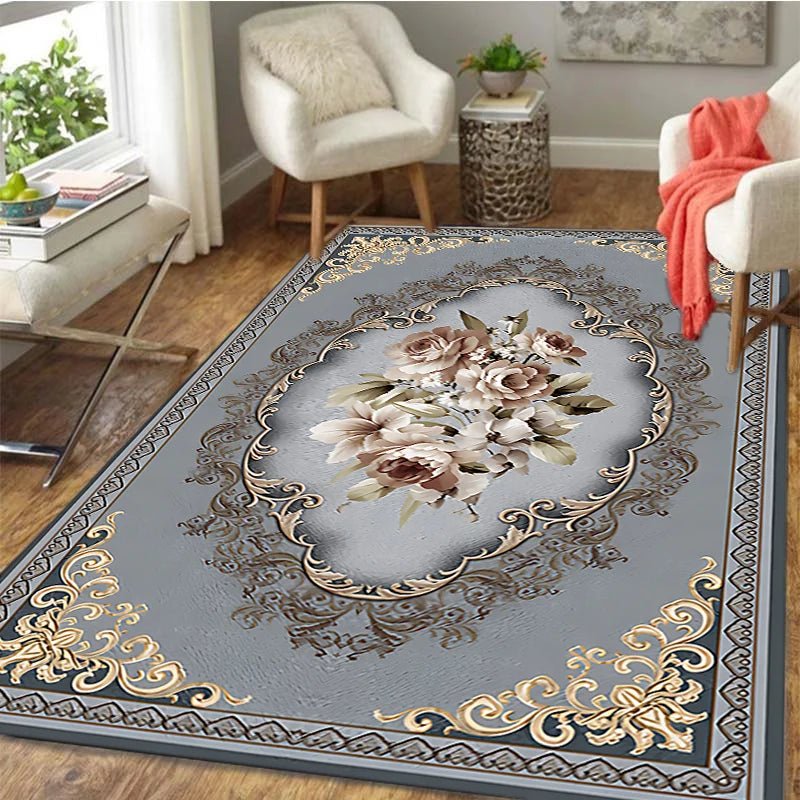 Carpets Persian Vintage Carpet for Bedroom - Non-Slip Area Rugs