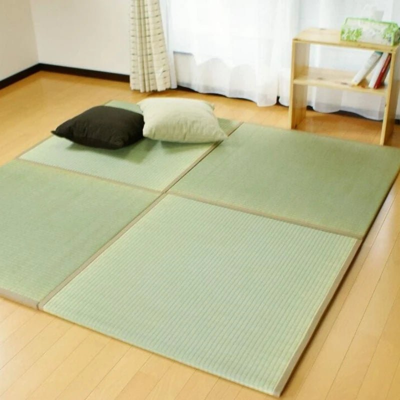 DIY Tatami Japanese Traditional Asian Design - Square Area Rugs