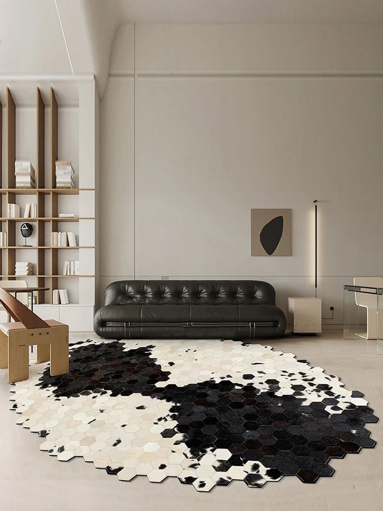 Cowhide Irregular High-end Nordic Living Room Fur Floor carpet