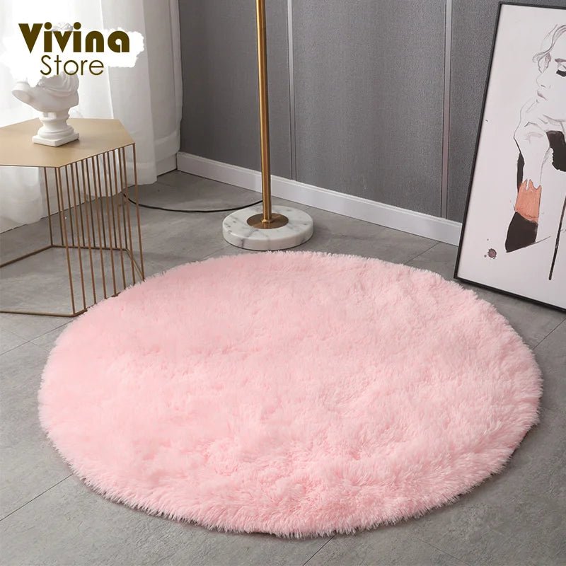 Cute Plush Fluffy Kids Rug for room decor