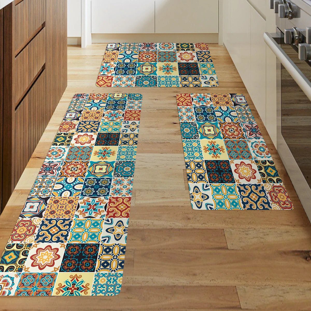 3D Print Kitchen Mat Entrance Doormat for Living Room Geometric Rug