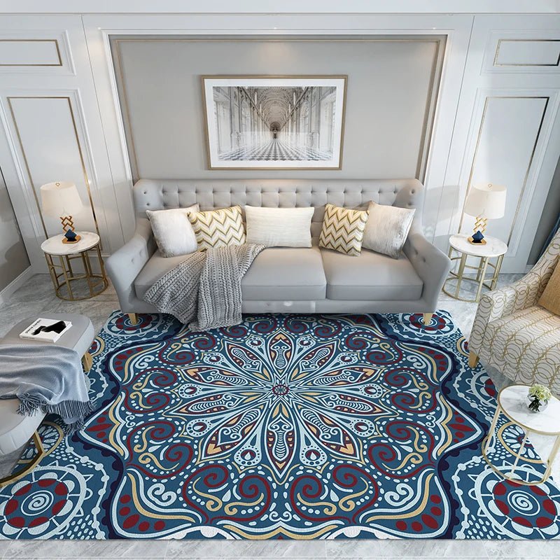 Washable Moroccan Classical Carpets for Living Room Modern Ethnic Style Rugs