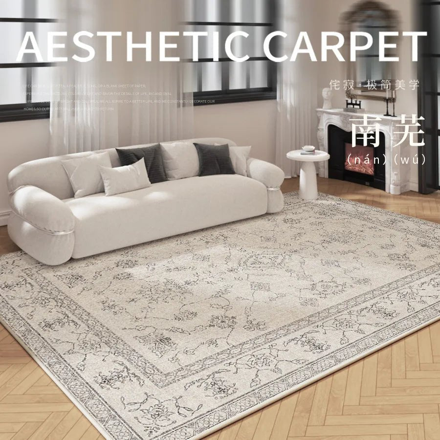 American Vintage Carpet for Living Room Soft Bedside Home Area Rug