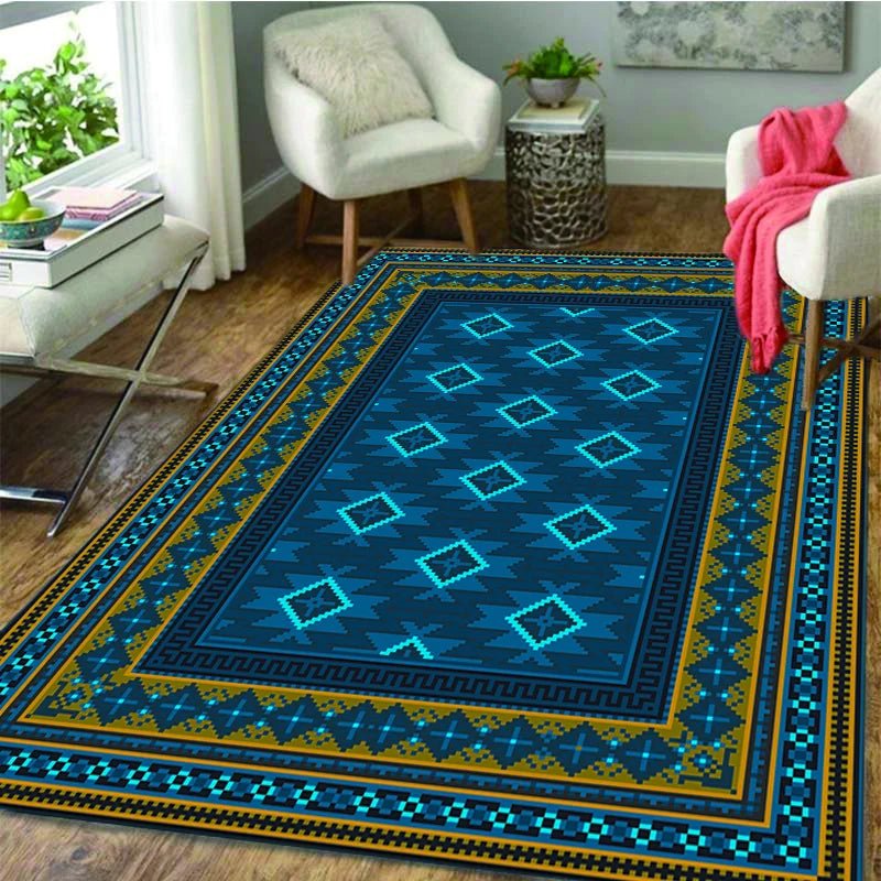 Carpets Persian Vintage Carpet for Bedroom - Non-Slip Area Rugs