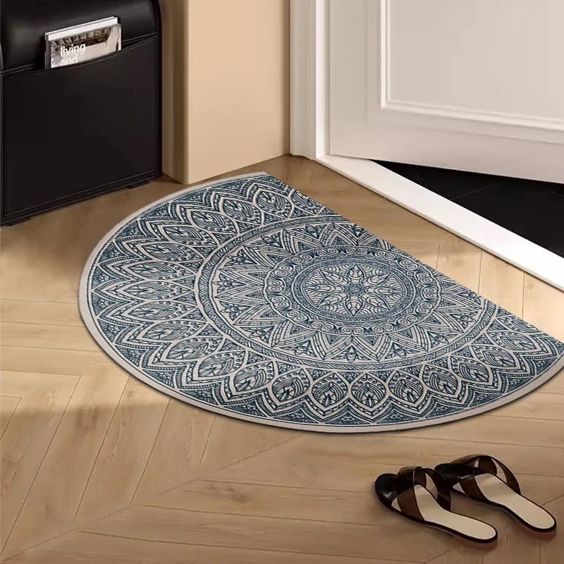 Semicircle Retro  Bedroom Bedside & Hallway Room Rugs