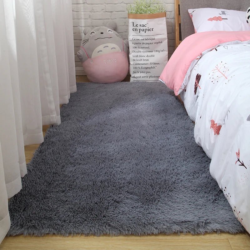 Fluffy Soft White Shaggy Rug for Home Decoration